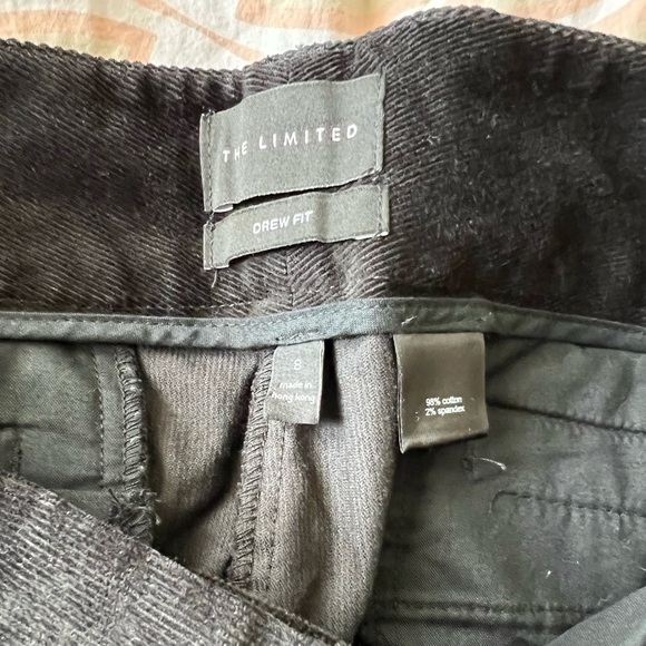 NWT The Limited Drew Fit Black Corduroy Flare Leg Pants - Size 8 - Picture 11 of 11